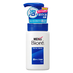 Foaming face cleanser  «Biore» for man